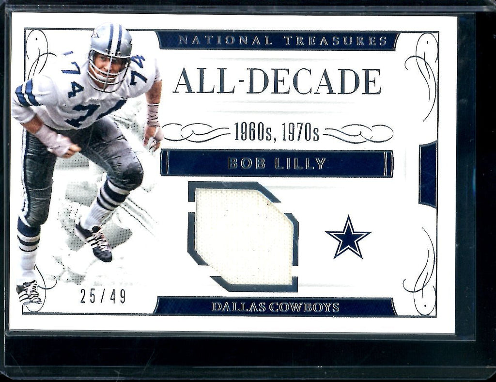 2016 Panini National Treasures Bob Lilly All-Decade Team Patch /49 Cowboys