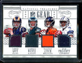 2016 Panini National Treasures Jared Goff/Carson Wentz/Paxton Lynch/Dak Prescott Rookie NFL Gear Quad Patch /99