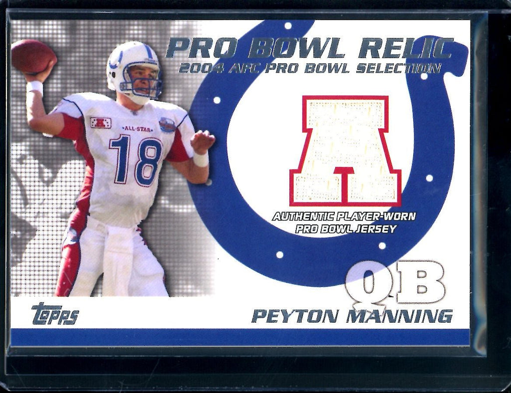 2004 Topps Peyton Manning Pro Bowl Relic Patch Colts