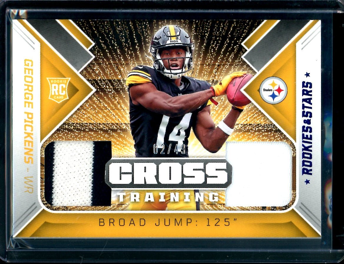 2022 Panini Rookies & Stars George Pickens Rookie Cross Training Patch /49 Steelers