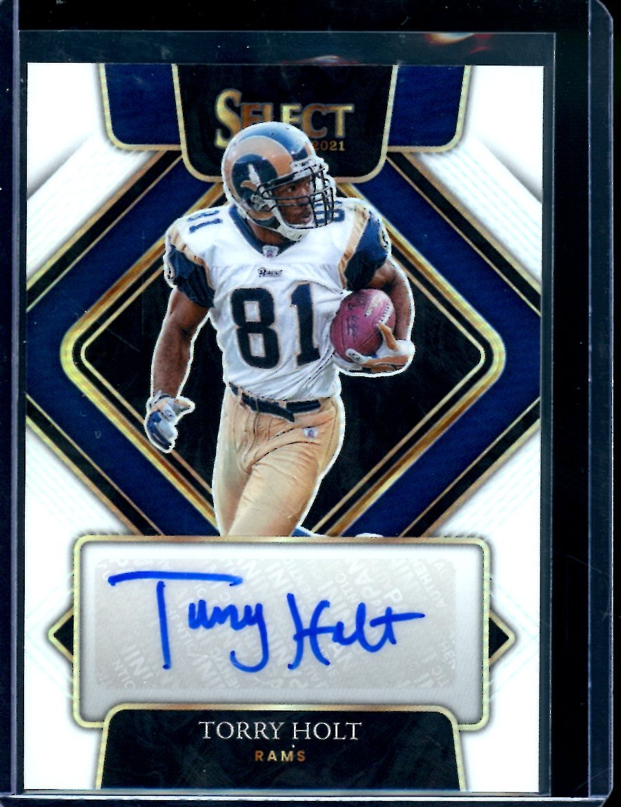 2021 Panini Select Torry Holt Auto White /35 Rams