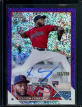 2023 Topps Chrome Update Xzavion Curry Rookie Auto Purple /299 Guardians