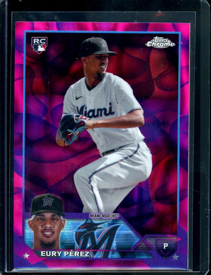 2023 Topps Chrome Update Eury Perez Rookie /299 Marlins