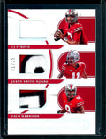 2023 Panini National Treasures Collegiate CJ Stroud/Jaxon Smith-Njigba/Zach Harrison Triple Patch /25 Ohio State