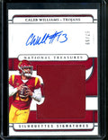 2023 Panini National Treasures Collegiate Caled Williams Silhouette Signatures Patch Auto /99 USC