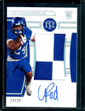 2023 Panini National Treasures Collegiate Chris Rodriguez Jr. Rookie RPA True /39 Kentucky