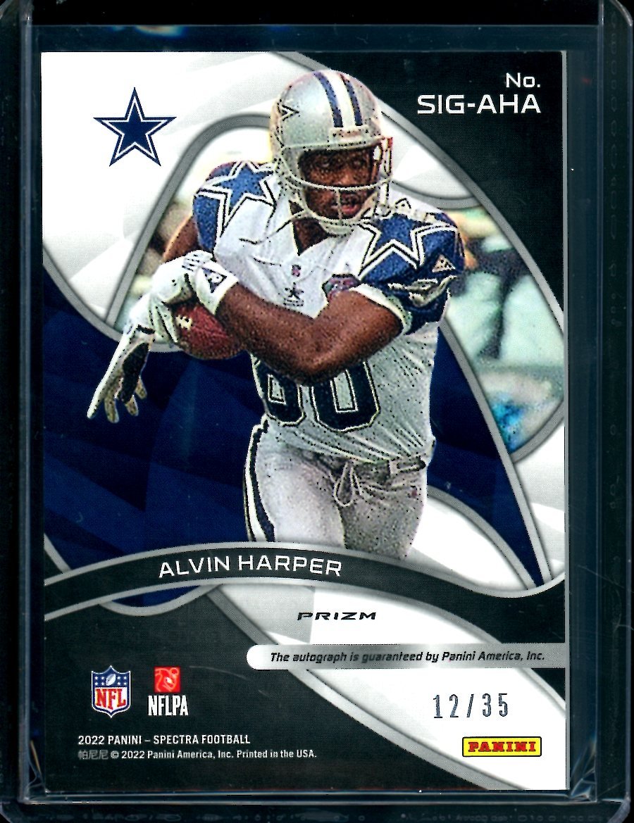 2022 Panini Spectra Alvin Harper Auto /35 Cowboys