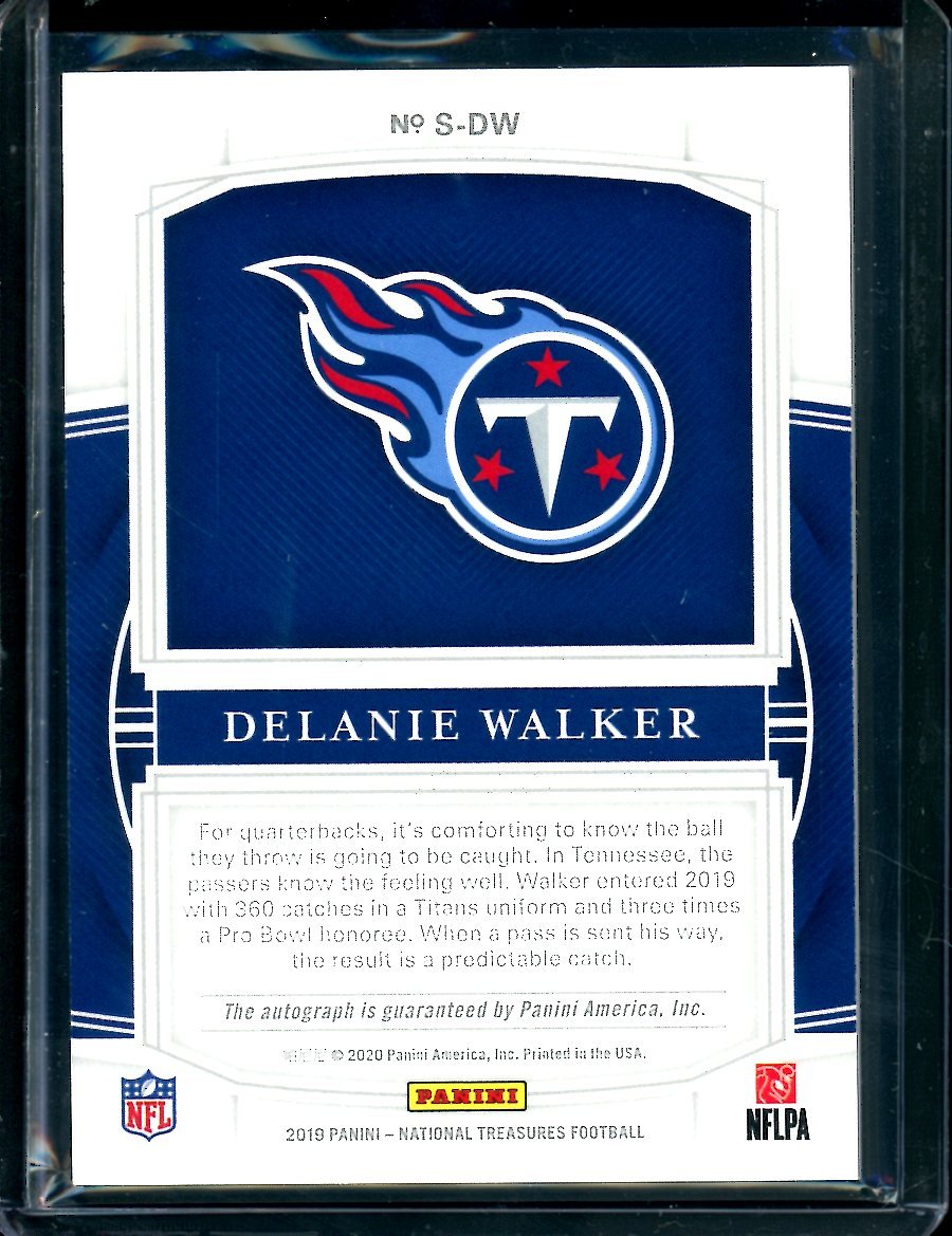 2019 Panini National Treasures Delanie Walker Auto /35 Titans