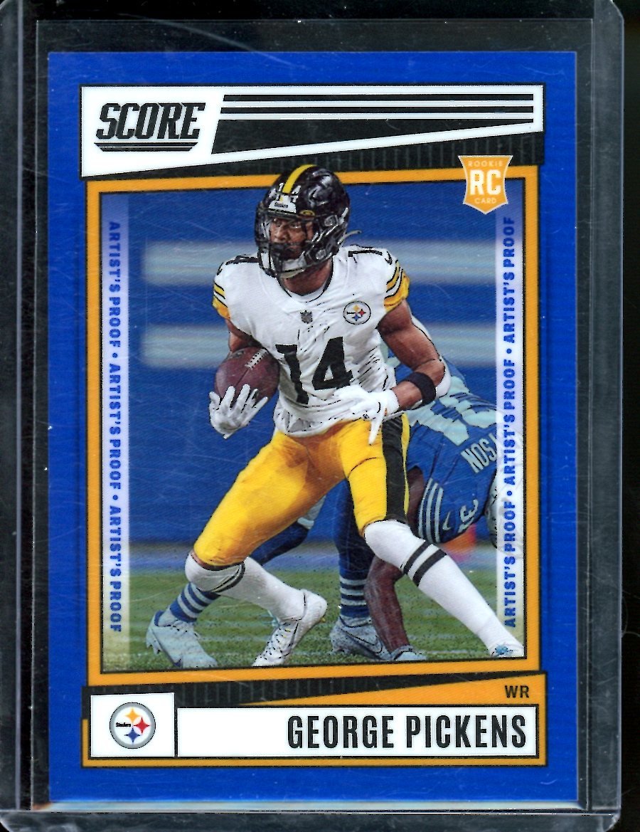 2022 Panini Chronicles Score George Pickens Rookie Blue /35 Steelers