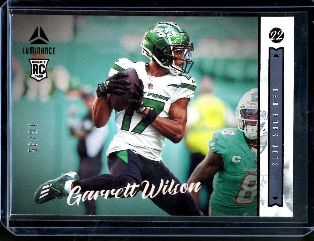 2022 Panini Chronicles Luminance Garrett Wilson Rookie /35 Jets