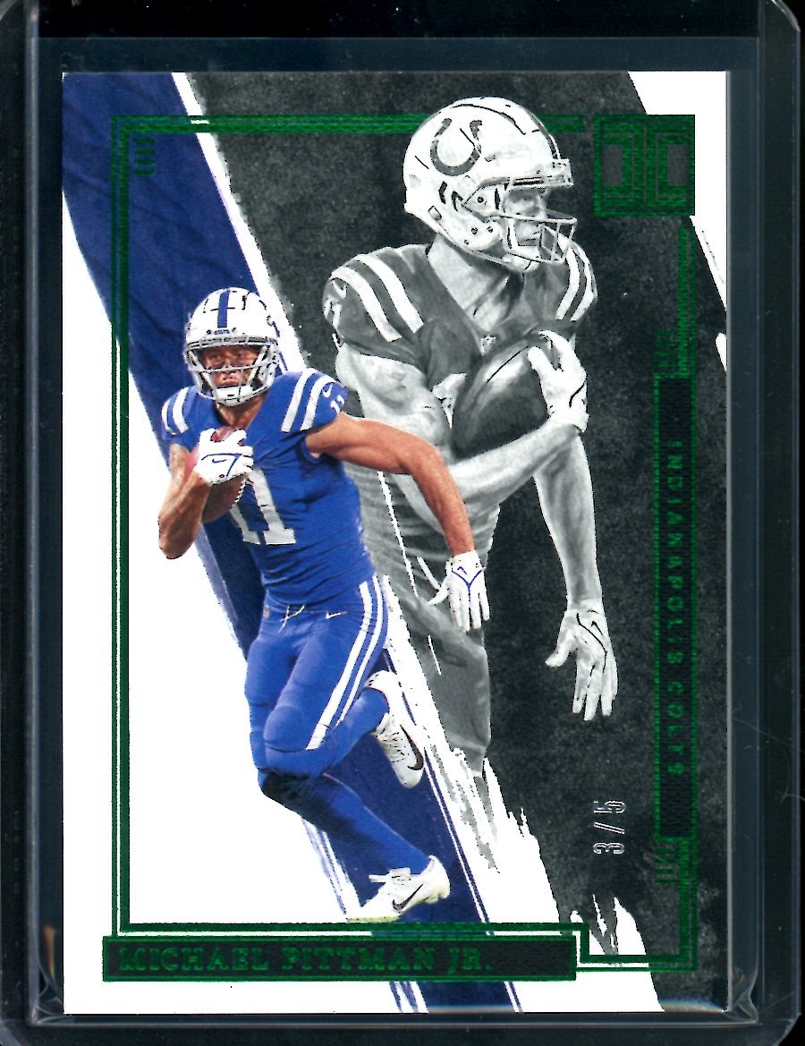 2022 Panini Impeccable Michael Pittman Jr. Green /5 Colts