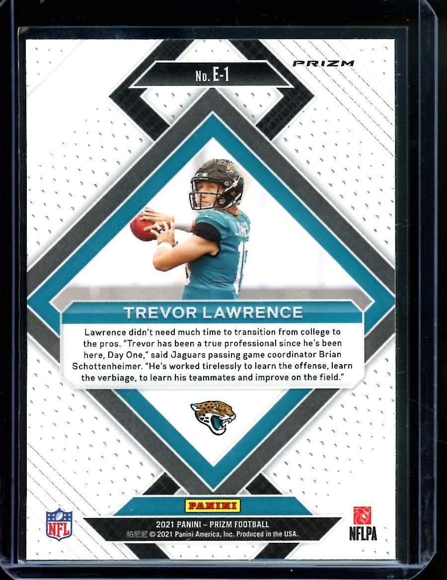 2021 Panini Prizm Trevor Lawrence Rookie Emergent Disco Jaguars