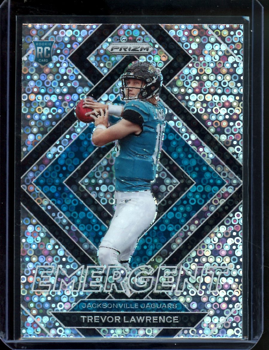 2021 Panini Prizm Trevor Lawrence Rookie Emergent Disco Jaguars