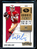 2018 Panini Contenders Nick Mullens Rookie Ticket Auto 49ers
