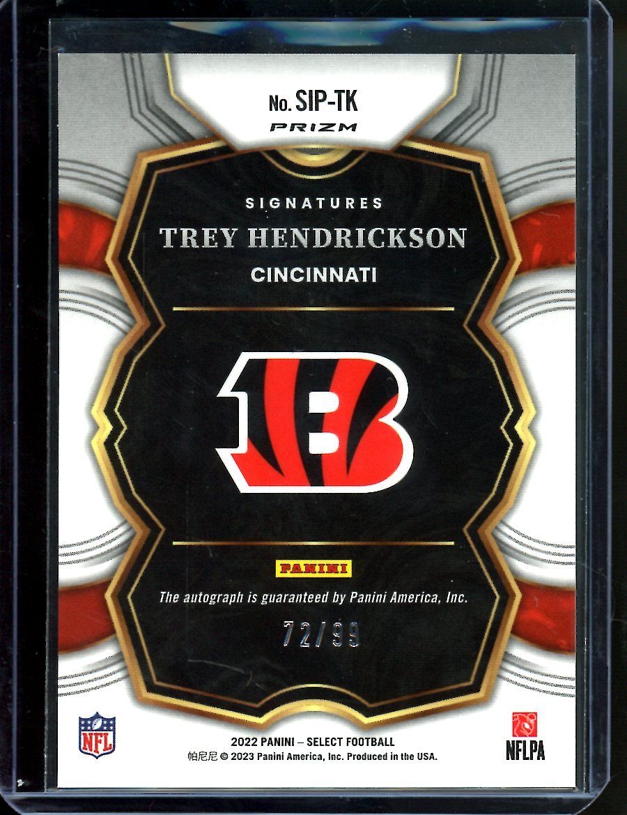 2022 Panini Select Trey Hendrickson Auto /99 Bengals