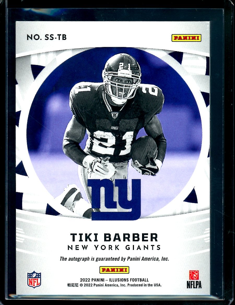 2022 Topps Illusions Tiki Barber Auto /49 Giants