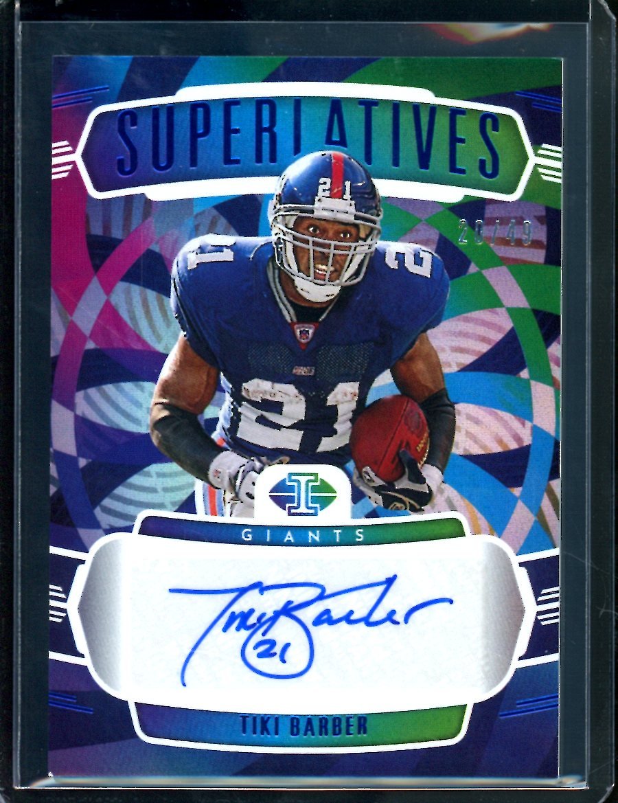 2022 Topps Illusions Tiki Barber Auto /49 Giants
