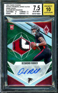 2022 Panini Phoenix Desmond Ridder Rookie RPA Green /25 BGS 7.5 Falcons