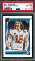 2021 Panini Donruss Trevor Lawrence Rated Rookie Portrait PSA 10 Jaguars