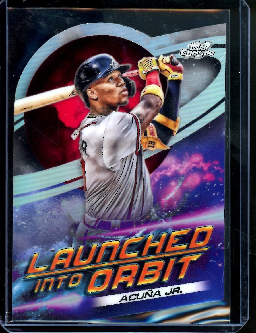 2022 Topps Cosmic Chrome Ronald Acuna Jr. Launched Into Orbit Braves
