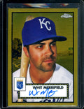 2021 Topps Chrome Platinum Anniversary Whit Merrifield Auto Gold /50 Royals