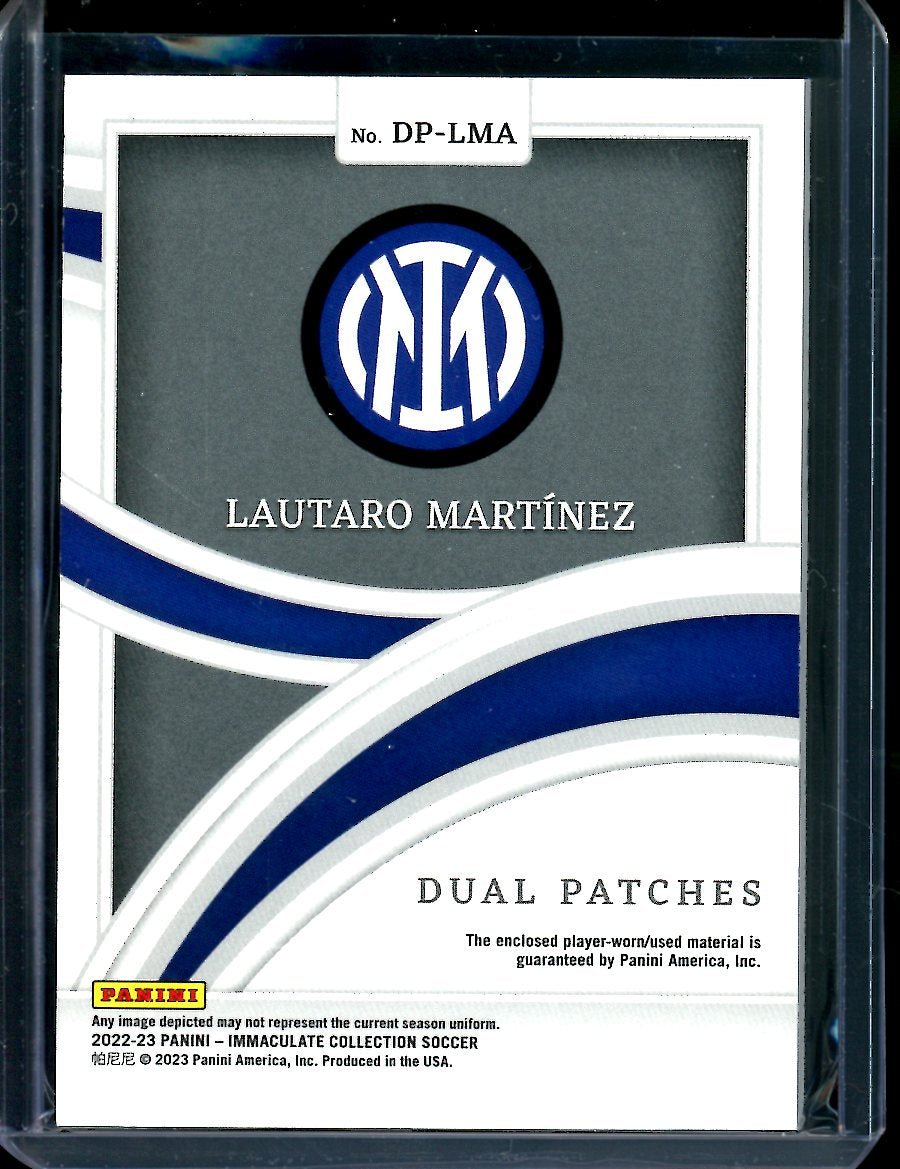 2022/23 Panini Immaculate Lautaro Martinez Patch /25 Inter Milan