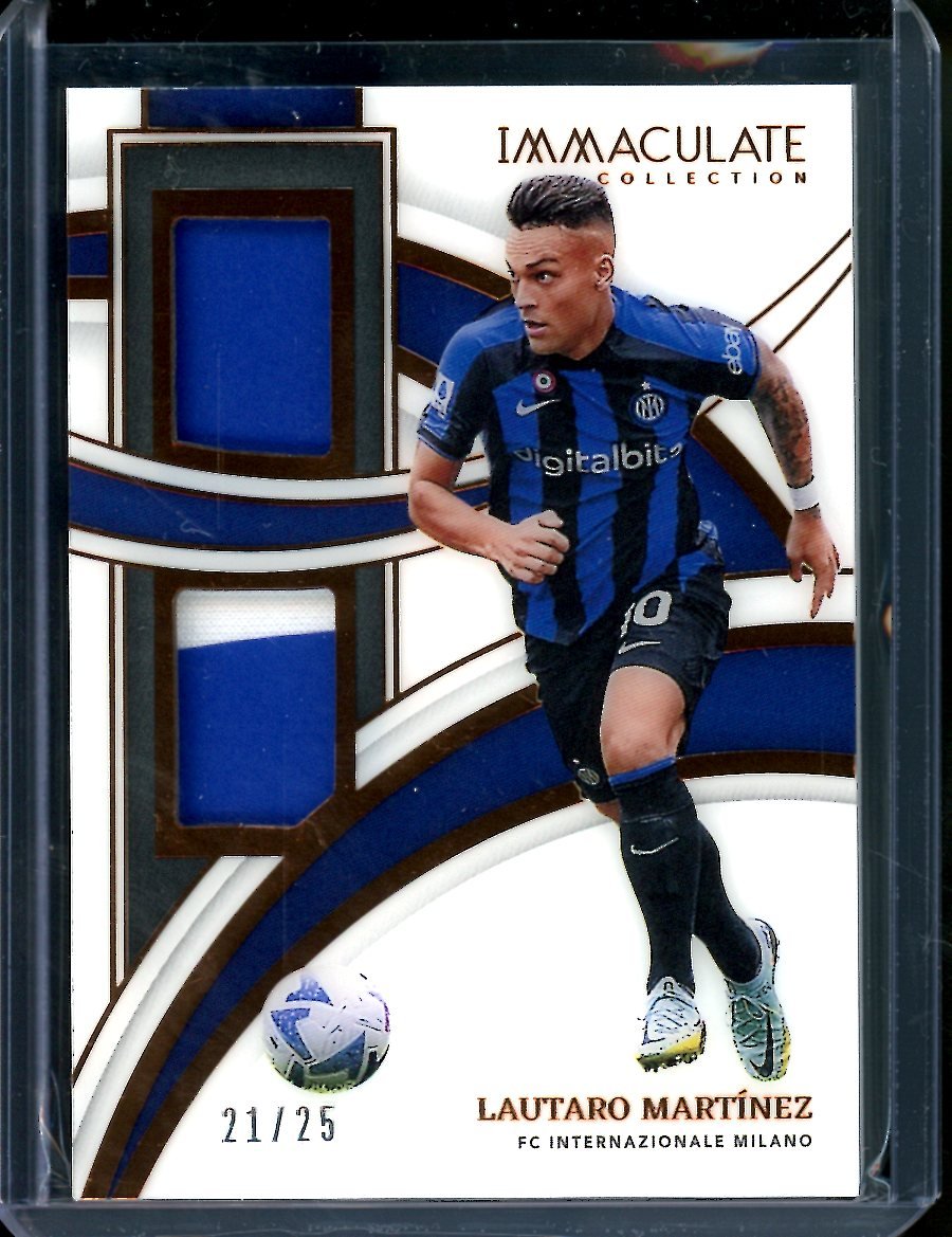 2022/23 Panini Immaculate Lautaro Martinez Patch /25 Inter Milan