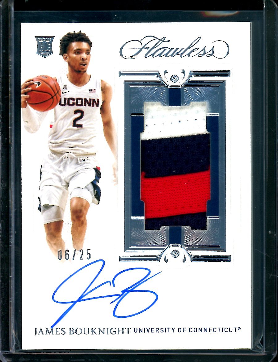 2021 Panini Flawless Collegiate James Bouknight Rookie RPA /25 UCONN