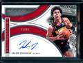 2021/22 Panini Immaculate Jalen Johnson Rookie Inaugural Ink Auto /99 Hawks