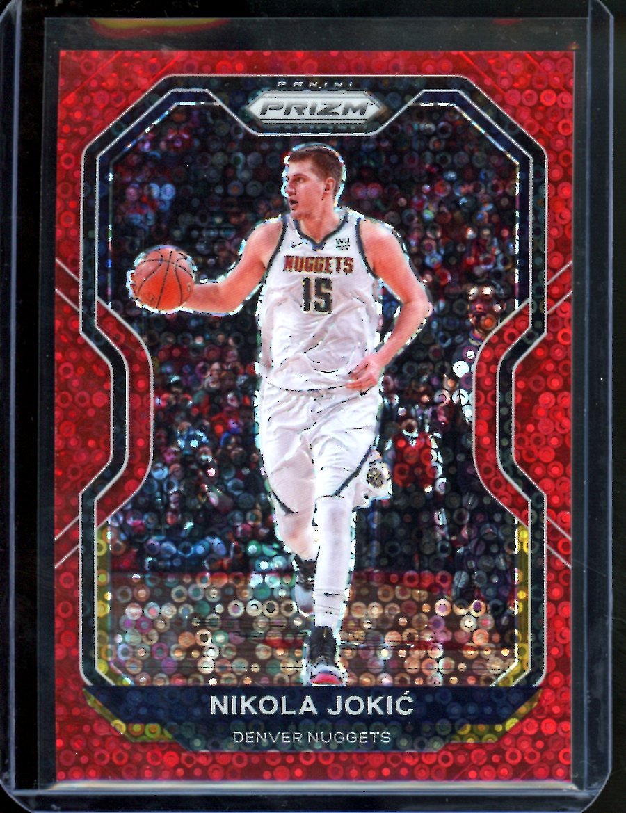 2020/21 Panini Prizm Nikola Jokic Red Disco /125 Nuggets