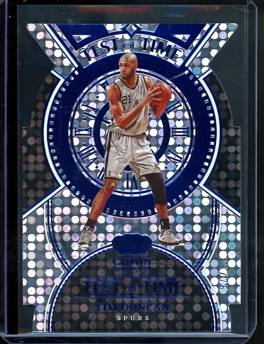 2022/23 Panini Crown Royale Tim Duncan Test of Time /75 Spurs