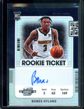 2021/22 Panini Contenders Optic Bones Hyland Rookie Variation Silver Auto Clippers