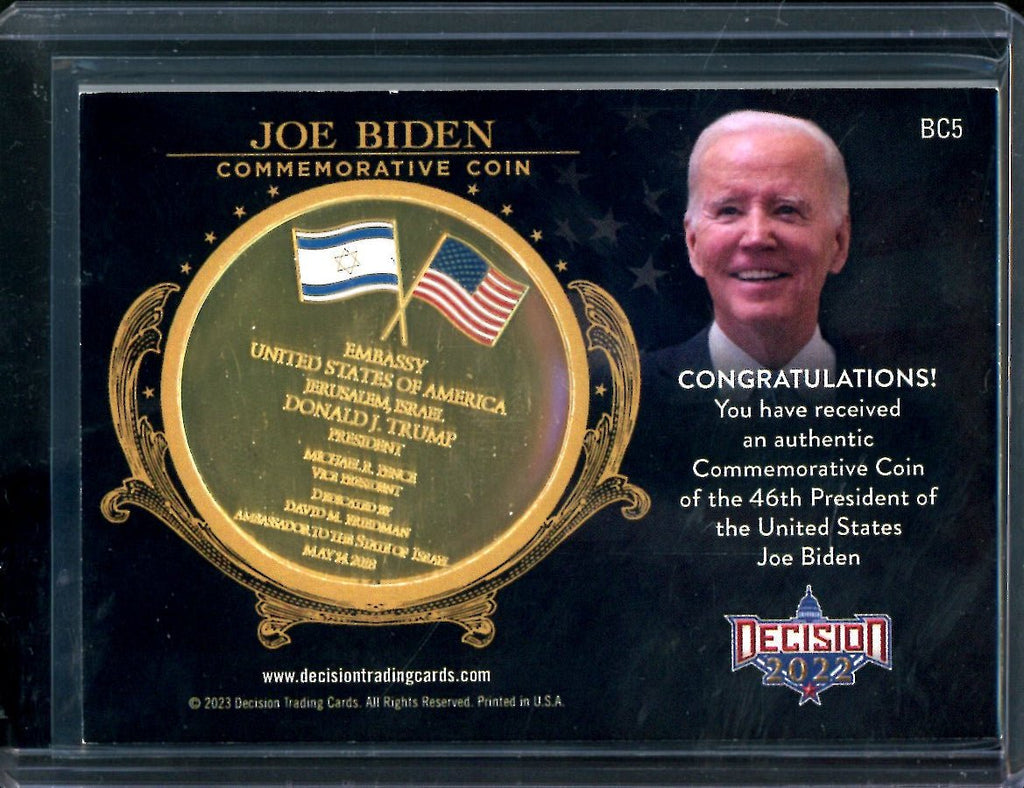 2022 Benchwarmers Decision Joe Biden Commemorative Coin /46
