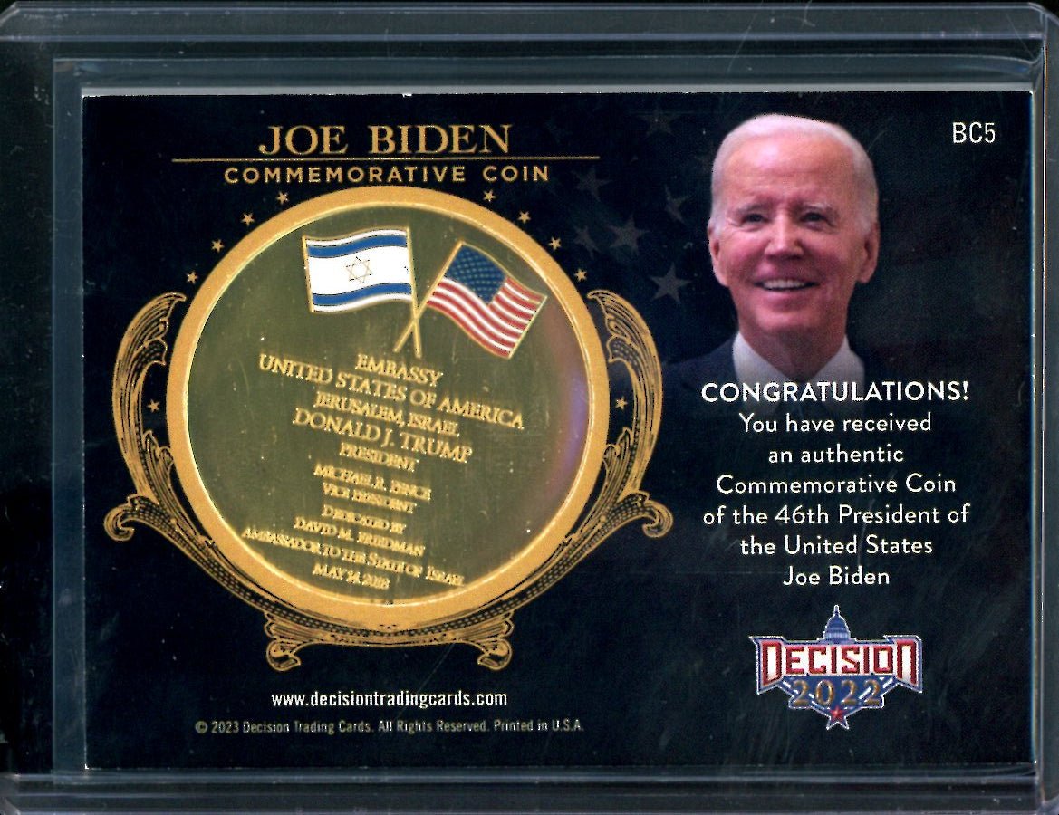 2022 Benchwarmers Decision Joe Biden Commemorative Coin /46
