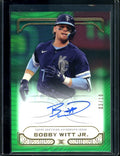 2023 Topps Definitive Bobby Witt Jr. Green Auto /10 Royals