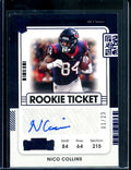 2021 Panini Contenders Nico Collins Rookie Ticket Auto /23 Texans