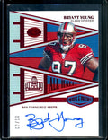 2023 Panini Plates & Patches Bryant Young All Hall Auto /10 49ers