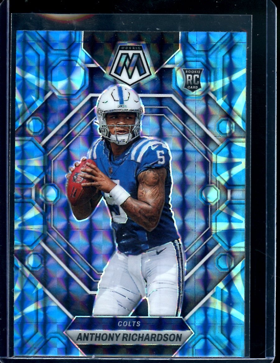 2023 Panini Mosaic Anthony Richardson Rookie Blue Reactive Colts