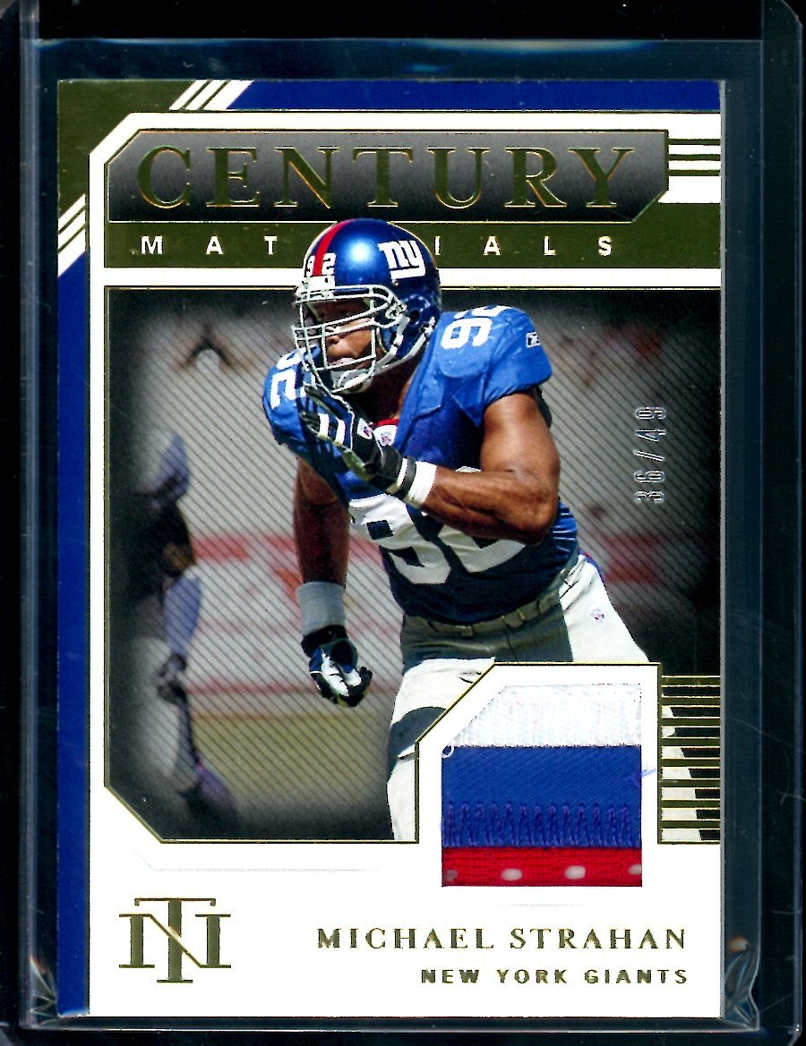 2020 Panini National Treasures Michael Strahan Century Materials Patch /49 Giants