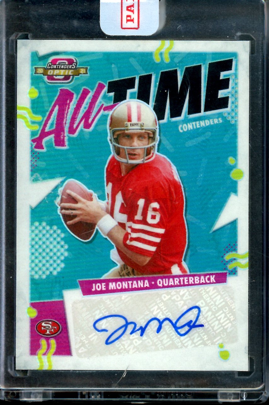 2021 Panini Contenders Optic Joe Montana All-Time Contenders Auto /25 49ers