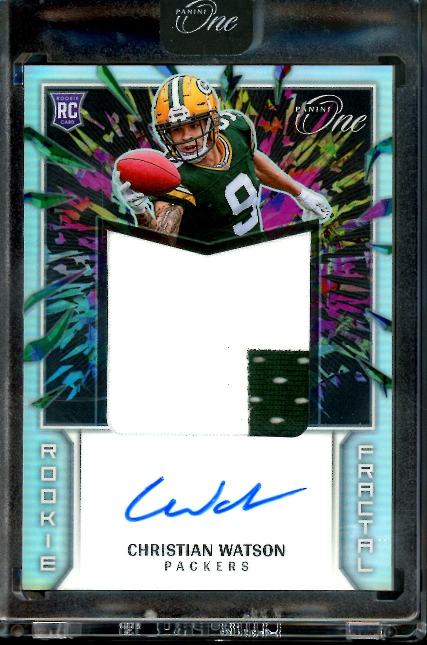 2022 Panini One Christian Watson Rookie RPA /50 Packers