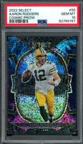 2022 Panini Select Aaron Rodgers Cosmic Prizm PSA 10 Packers