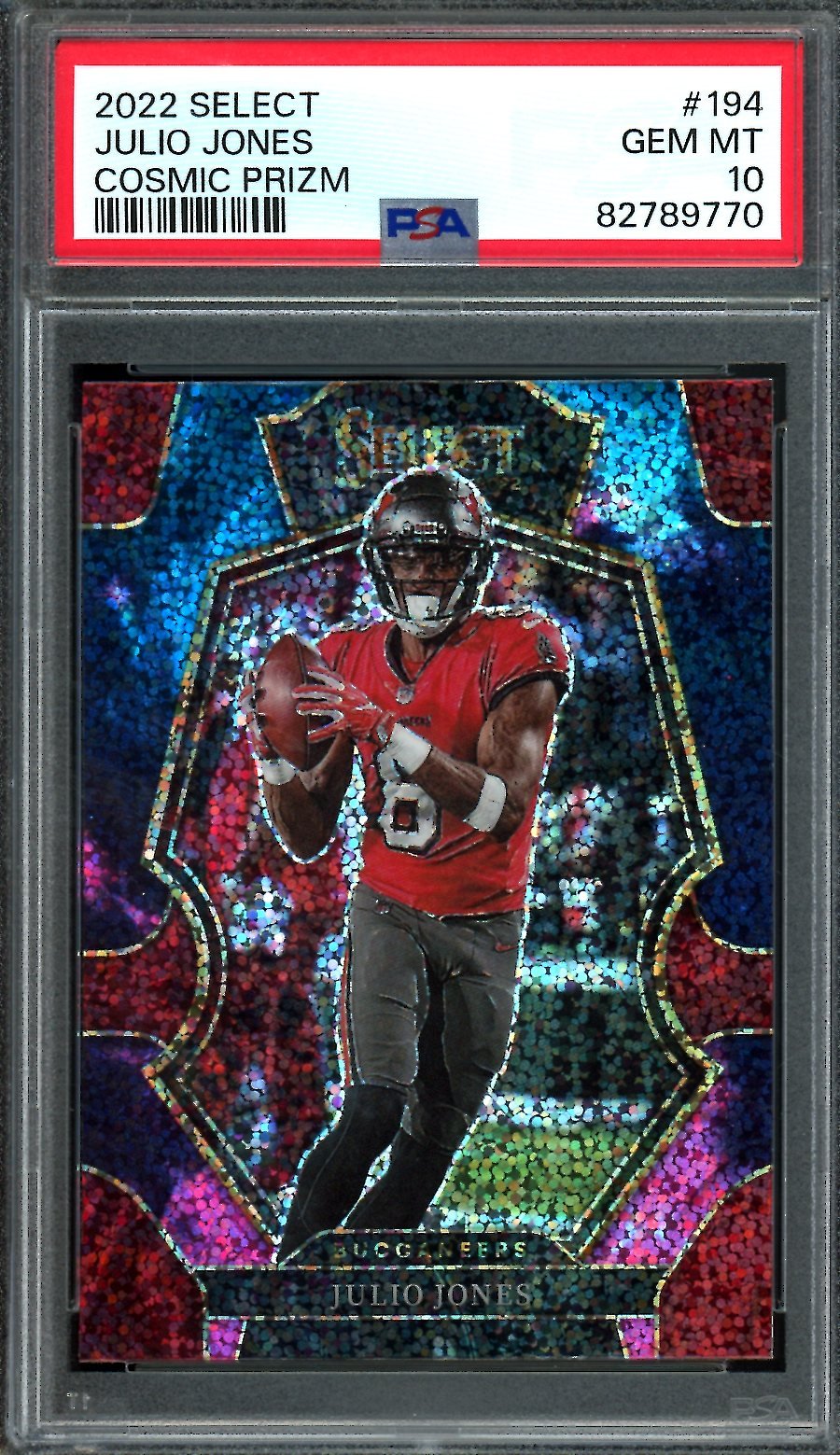 2022 Panini Select Julio Jones Cosmic Prizm PSA 10 Buccaneers