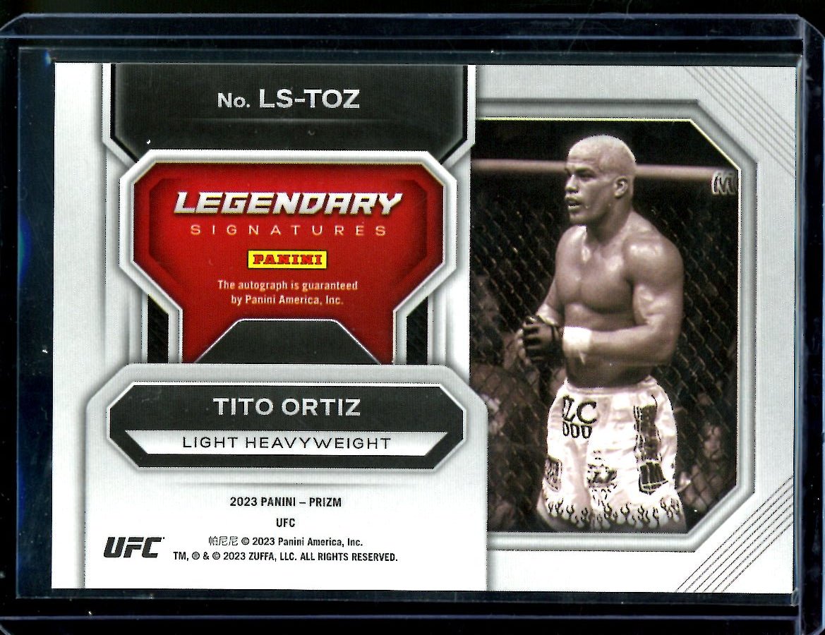 2023 Panini Prizm Tito Ortiz Legendary Signatures Auto UFC