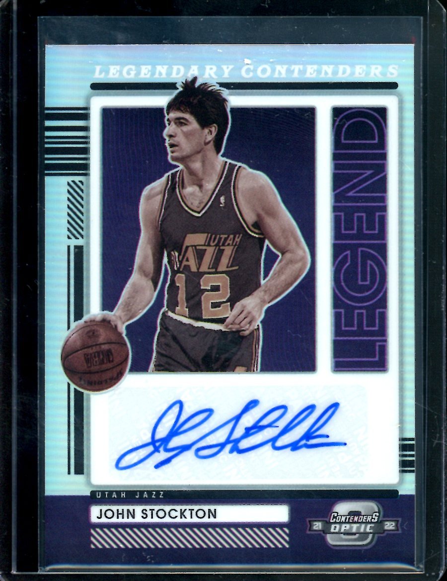 2021/22 Panini Contenders Optic John Stockton Legendary Contenders Auto /99 Jazz