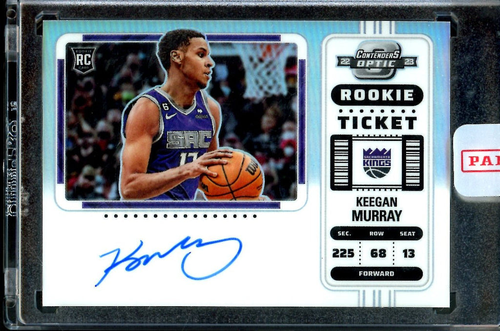 2022/23 Panini Contenders Optic Keegan Murray Rookie Ticket Auto Variation Kings