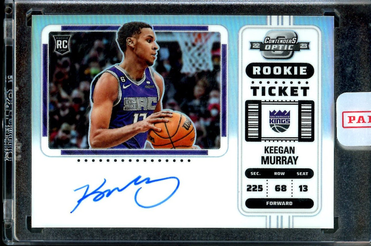 2022/23 Panini Contenders Optic Keegan Murray Rookie Ticket Auto Variation Kings