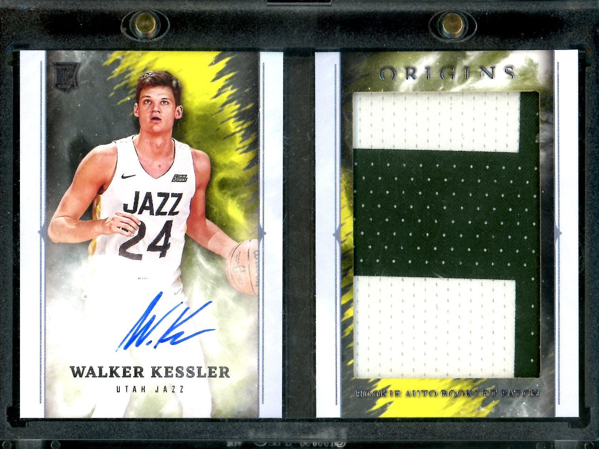 2022/23 Panini Origins Walker Kessler Rookie Booklet RPA Gold /10 Jazz
