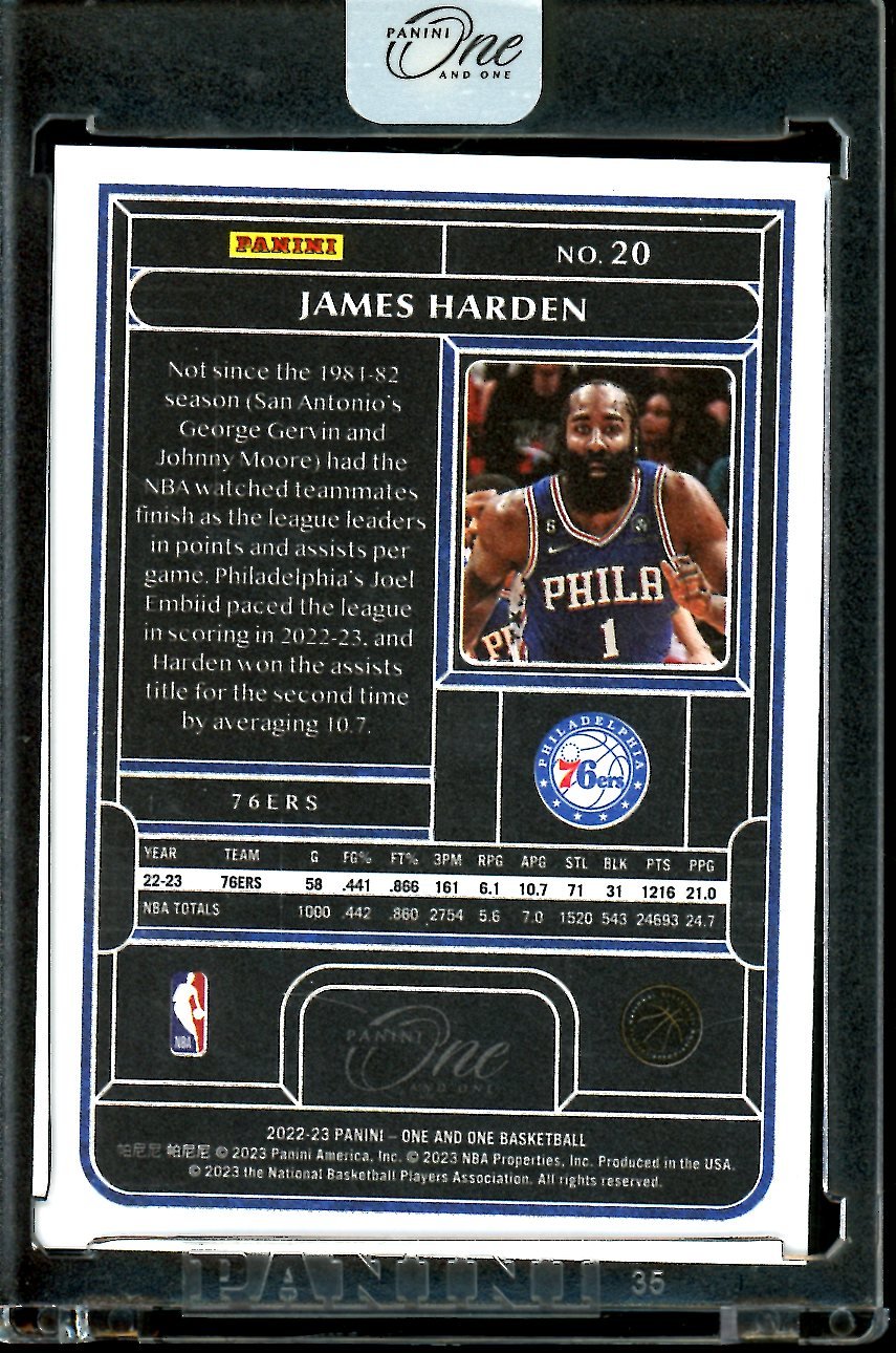 2022/23 Panini One & One James Harden /99 76ers