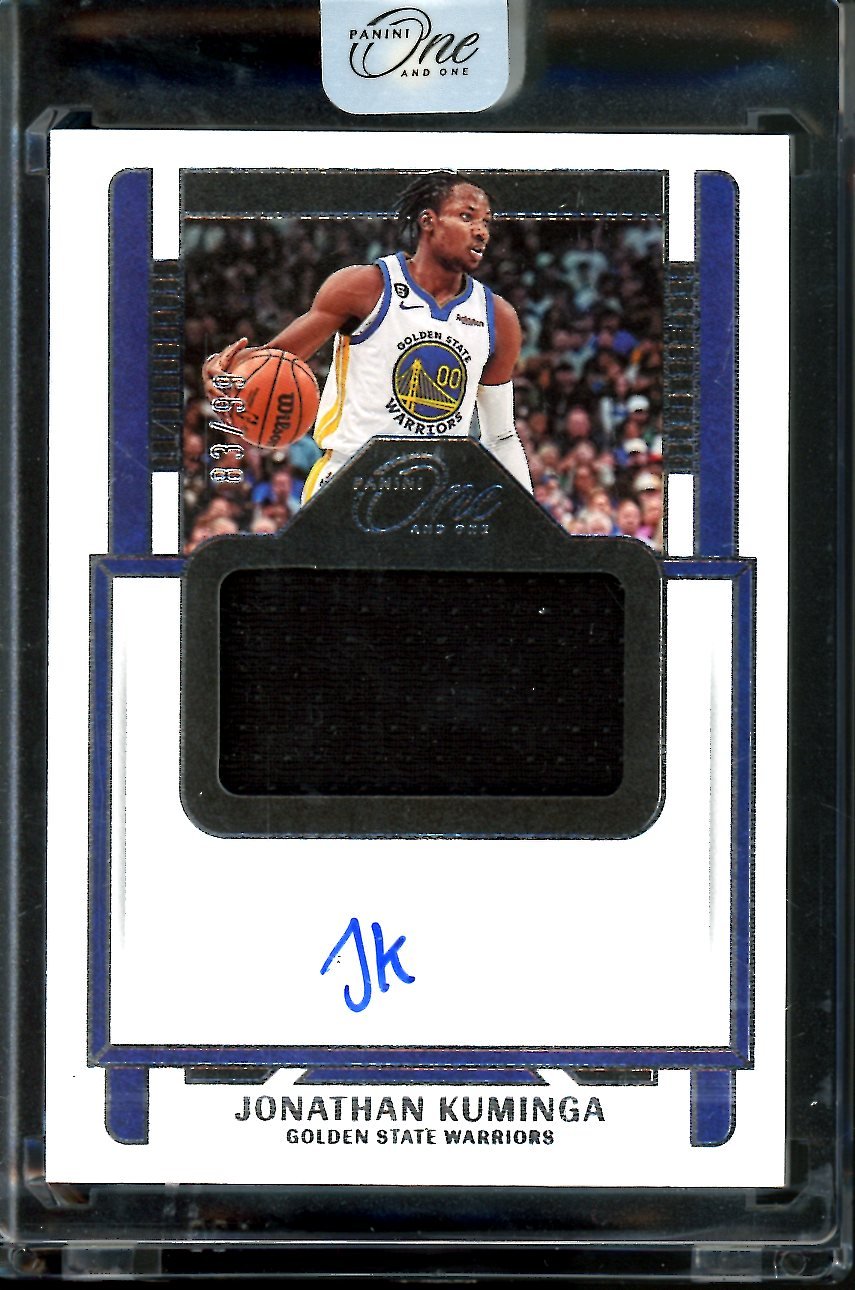 2022/23 Panini One & One Jonathan Kuminga Patch Auto /99 Warriors